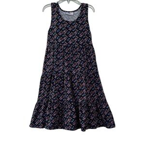 Hanna Andersson Racerback Sleeveless Tiered Skater Dress Size 120 (6-7)